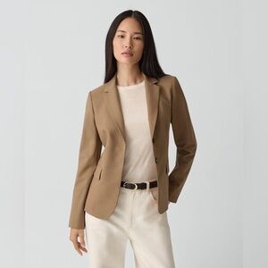 Theory Truffle Blazer in Good Wool 6